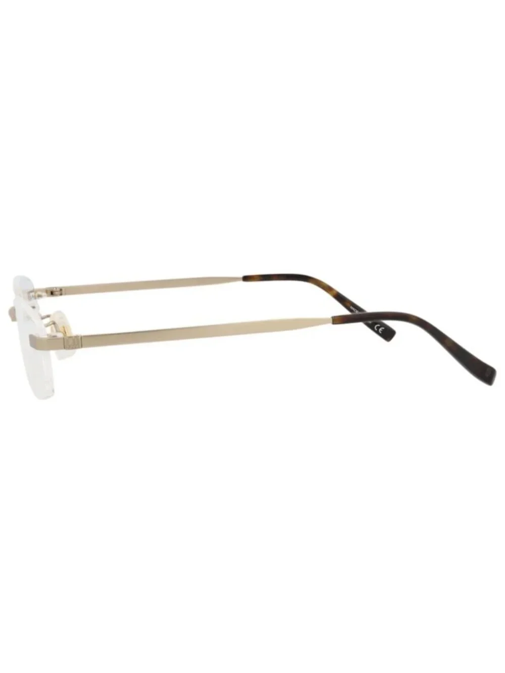New Dunhill Women's Eyeglasses Square Rectangle Titanium Frame Mens Gold Gold